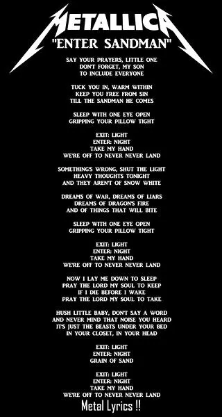 Enter Sandman